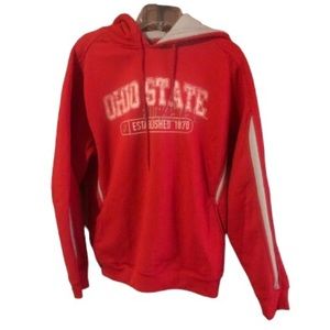 OHIO STATE sweatshirt, garnet and gray, Size L